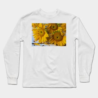 Fading Spent Sunflowers Still life Long Sleeve T-Shirt